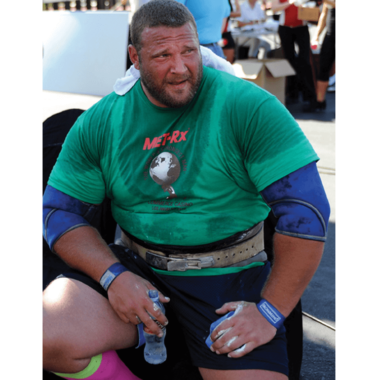 Terry Hollands using Blue Twos Lifting Straps