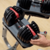 SelectTech 552 Adjustable Dumbbells, by BowFlex - Select weight by turning dial