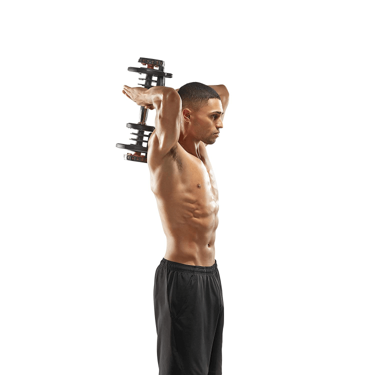 Triceps exercise with SelectTech 1090 Adjustable Dumbbell