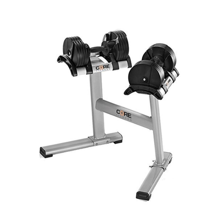 Use Core Fitness weight stand to accommodate your Core Fitness dumbbells