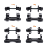 Weight increments of ATIVAFIT adjustable dumbbells