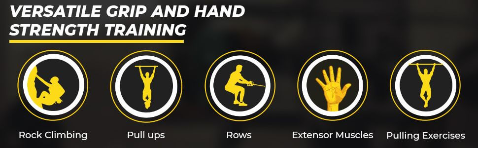 Core Prodigy Talon Grip Finger Loops - versatile grip & hand strength training