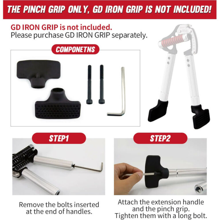GD pinch grip handles upgrade - set up instructions