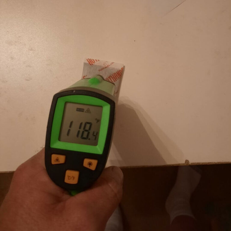 Hothands Hand Warmers - checking heat output