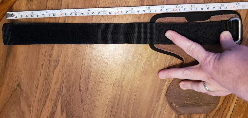 Cobra Grips Pro lifting straps - length in cm and inches