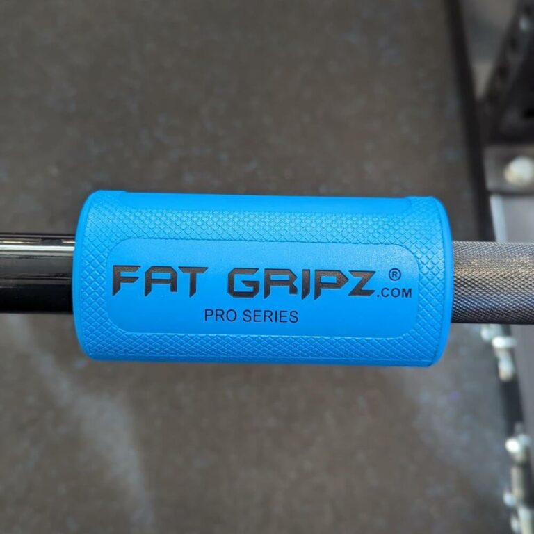 Fat Gripz Pro - attached to barbell