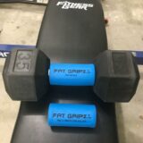 Fat Gripz Pro – attached to dumbbell