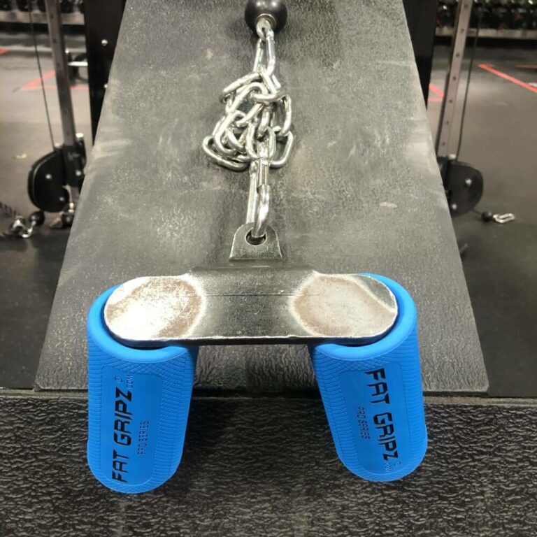 Fat Gripz Pro - combined with row machine