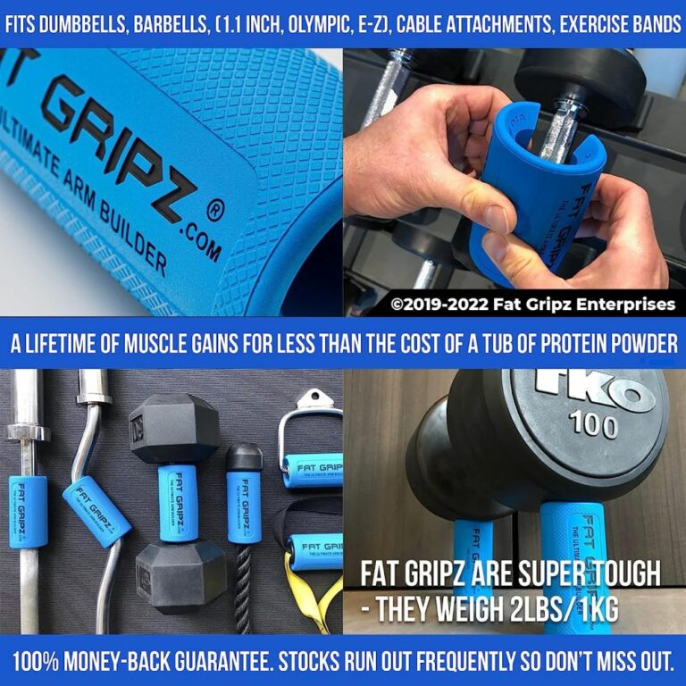 Fat Gripz Pro - fits dumbbells, barbells, cable and exercise bands
