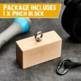 Package includes 1x Wettarn wooden pinch block