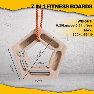 Power Guidance Hangboard – weight and dimensions – 7 in 1 fitness board
