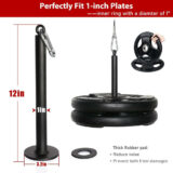 SYL Fitness 1 inch loading pin with thick rubber pad to reduce noise