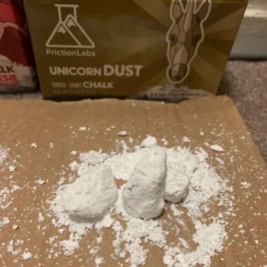 Unicorn Dust powder chalk by FrictionLabs – unboxed