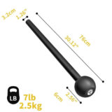 Power Guidance Steel mace – 7 lb / 2.5kg macebell dimensions