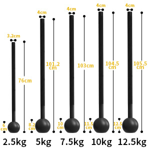 Power Guidance steel mace, macebell - 5 different weights for sledgehammer workout