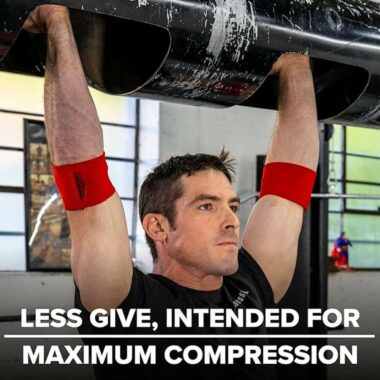 Serious Steel elbow heavy compression cuffs for maximum compression