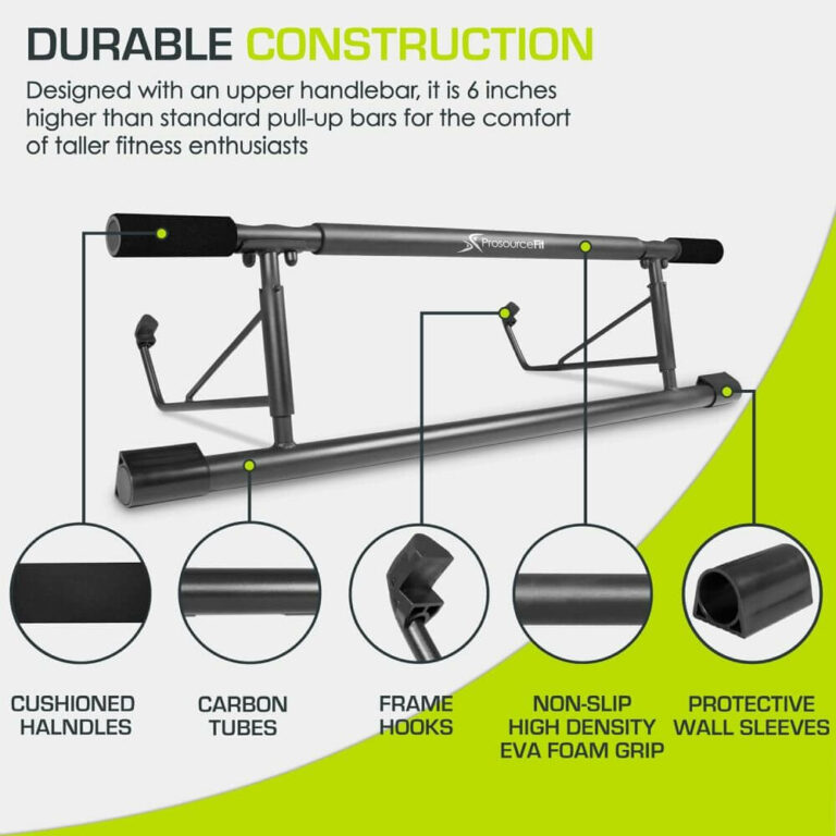 ProsourceFit foldable pull up bar - durable construction supporting up to 440 lbs