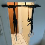 ProsourceFit multi grip door pull up bar combined with gymnastic rings