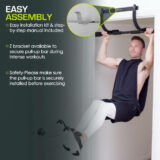ProsourceFit multi grip pull up bar lite – z brackets available to secure bar to the wall