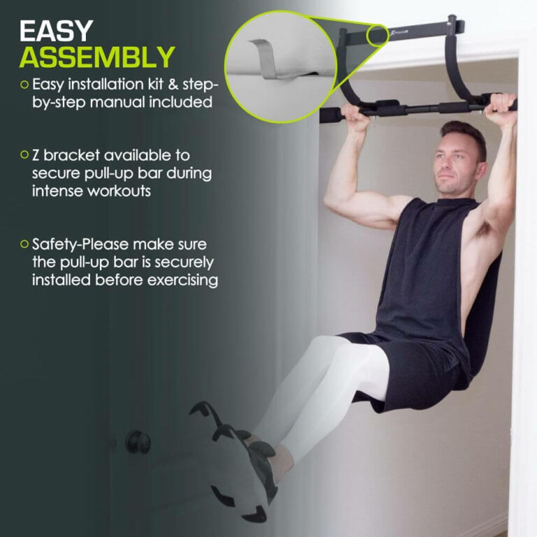 ProsourceFit multi grip pull up bar lite - z brackets available to secure bar to the wall